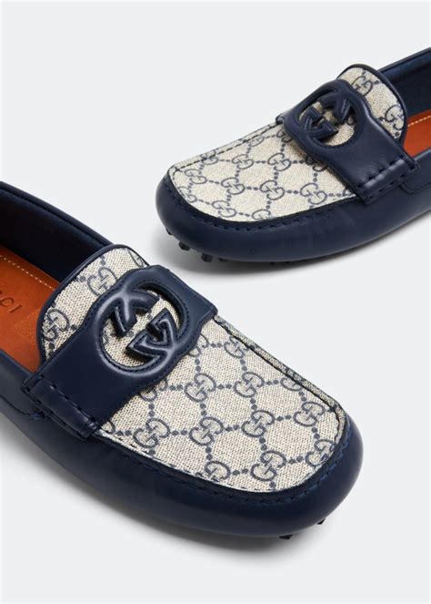 gucci men's kanye drivers|Men's driver with Interlocking G in blue suede .